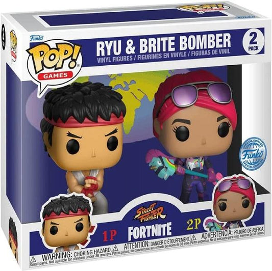 POP RYU & BRITE BOMBER STREET FIGHTER FORTNITE 2 PACK