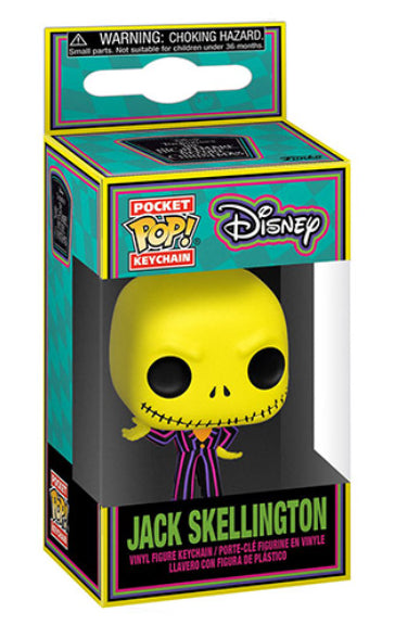 POP KEYCHAIN JACK SKELLINGTON TNBC BLACKLIGHT