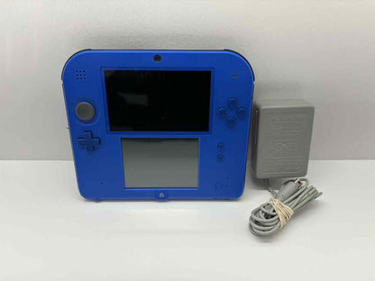 NINTENDO 2DS ELECTRIC BLUE 2 SUPER MARIO BROS. 2 BUNDLE (PRE-INSTALLED) + 4 GB SD CARD (usagé)