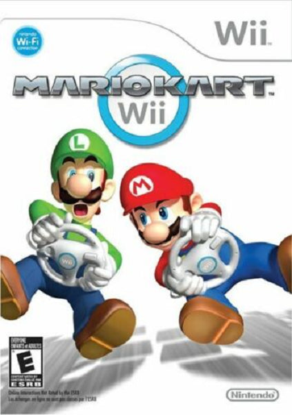 MARIO KART WII + 2 RACING WHEEL BUNDLE (usagé)