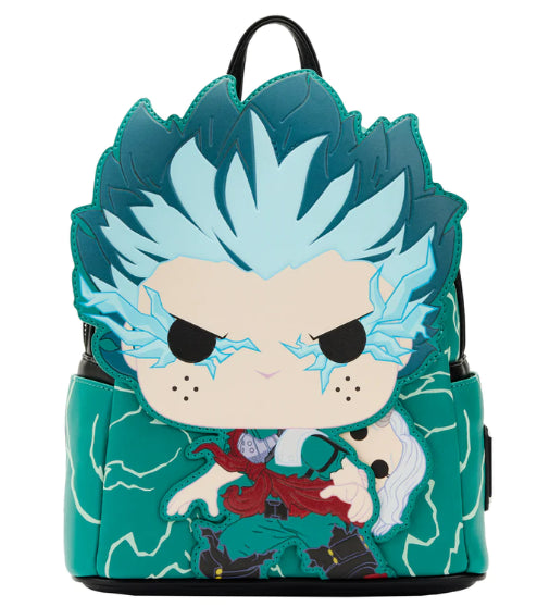 LOUNGEFLY MY HERO ACADEMIA DEKU COSPLAY BACKPACK (usagé)
