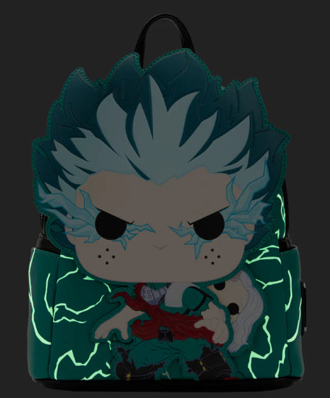 LOUNGEFLY MY HERO ACADEMIA DEKU COSPLAY BACKPACK (usagé)