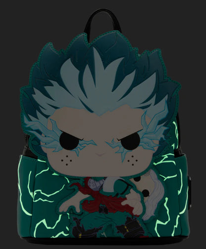 LOUNGEFLY MY HERO ACADEMIA DEKU COSPLAY BACKPACK (usagé)