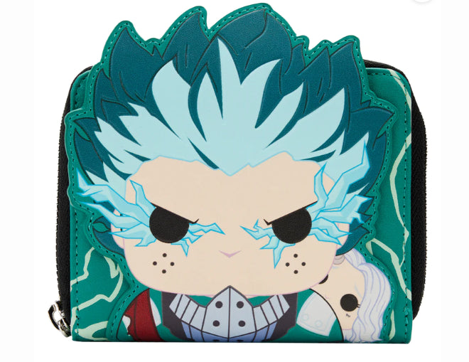 LOUNGEFLY MY HERO ACADEMIA DEKU COSPLAY WALLET (usagé)