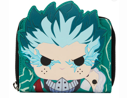 LOUNGEFLY MY HERO ACADEMIA DEKU COSPLAY WALLET (usagé)