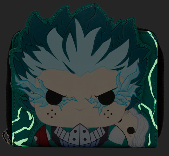 LOUNGEFLY MY HERO ACADEMIA DEKU COSPLAY WALLET (usagé)