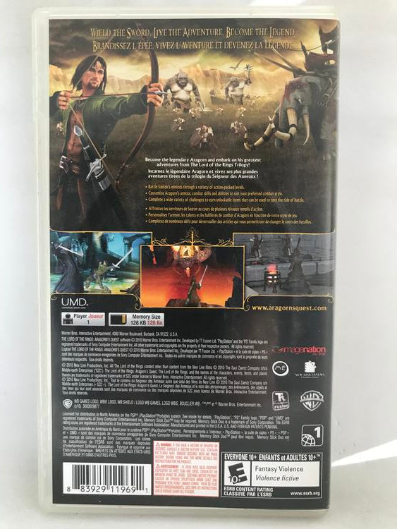 THE LORD OF THE RINGS ARAGORN'S QUEST (COMPLETE IN BOX) (usagé)