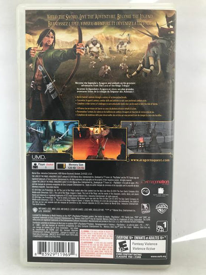 THE LORD OF THE RINGS ARAGORN'S QUEST (COMPLETE IN BOX) (usagé)