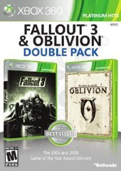 FALLOUT 3 & OBLIVION DOUBLE PACK PLATINUM HITS (COMPLETE IN BOX) (usagé)