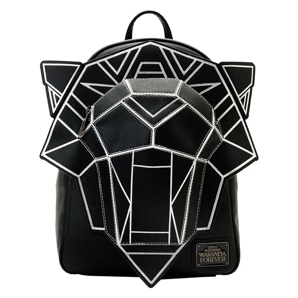 LOUNGEFLY BLACK PANTHER WAKANDA FOREVER FIGURAL BACKPACK (usagé)