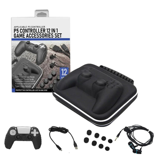 12 IN 1 ACCESSORIES SET FOR CONTROLLER (PS5) (usagé)