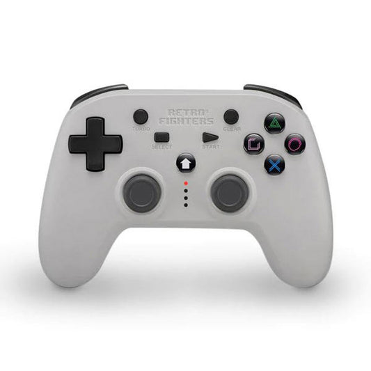 CONTROLLER RETRO FIGHTERS DEFENDER GRAY WIRELESS (PS1 / PS2 / PS3 / SWITCH / PC) (usagé)