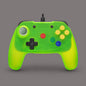 CONTROLLER WIRED XTREME GREEN BRAWLER RETRO FIGHTERS (N64) (usagé)