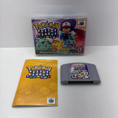 POKEMON PUZZLE LEAGUE (COMPLETE IN BOX W/ ORIGINAL PLASTIC WRAP) (usagé)