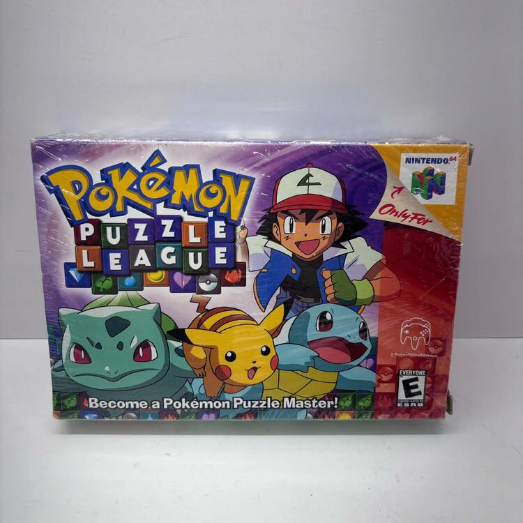 POKEMON PUZZLE LEAGUE (COMPLETE IN BOX W/ ORIGINAL PLASTIC WRAP) (usagé)
