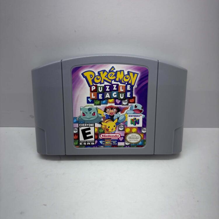 POKEMON PUZZLE LEAGUE (COMPLETE IN BOX W/ ORIGINAL PLASTIC WRAP)