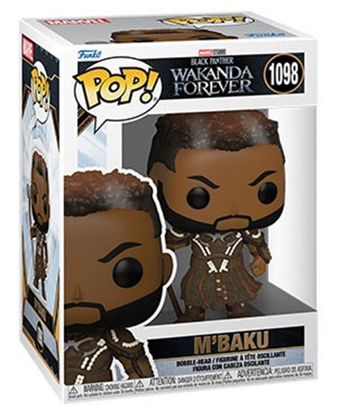 POP BLACK PANTHER WAKANDA FOREVER M'BAKU 1098 (usagé)