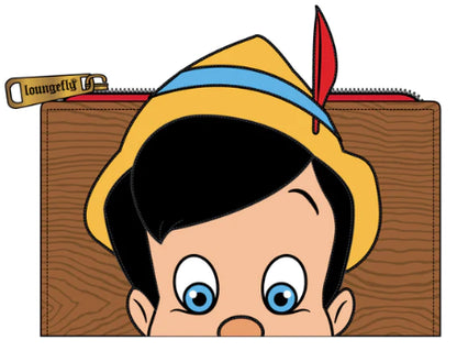 LOUNGEFLY DISNEY PINOCCHIO PEEKING FLAP WALLET (usagé)
