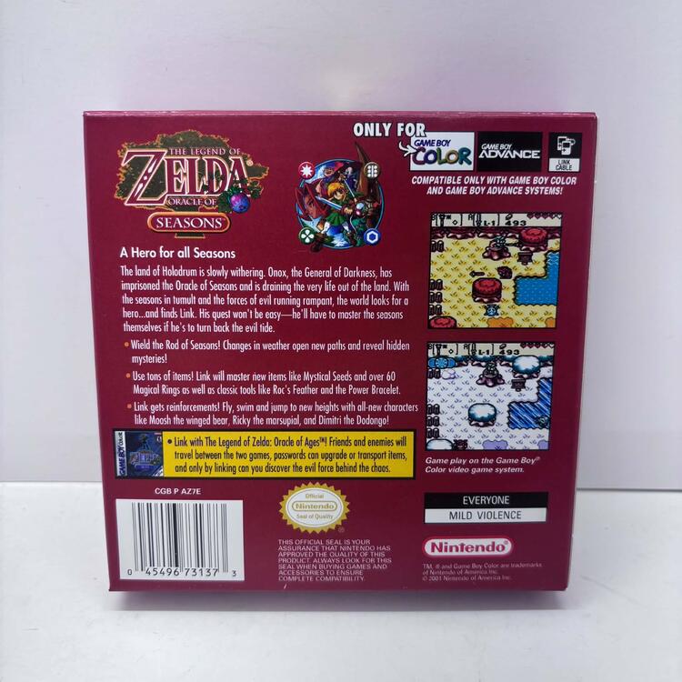 THE LEGEND OF ZELDA ORACLE OF SEASONS (COMPLETE IN BOX) (usagé)