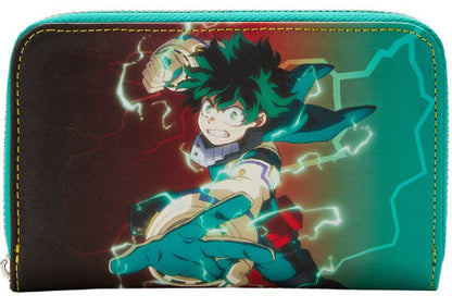 LOUNGEFLY MY HERO ACADEMIA DEKU ZIP WALLET (usagé)