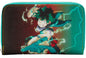 LOUNGEFLY MY HERO ACADEMIA DEKU ZIP WALLET (usagé)
