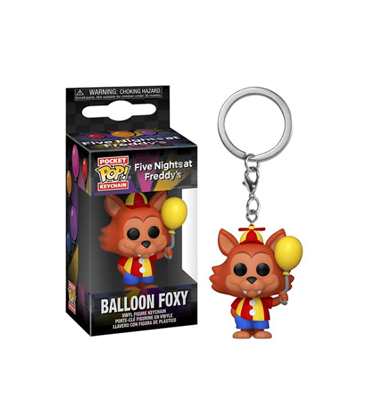 POP KEYCHAIN BALLOON FOXY FIVE NIGHTS AT FREDDY'S SECURITY BREACH (usagé)