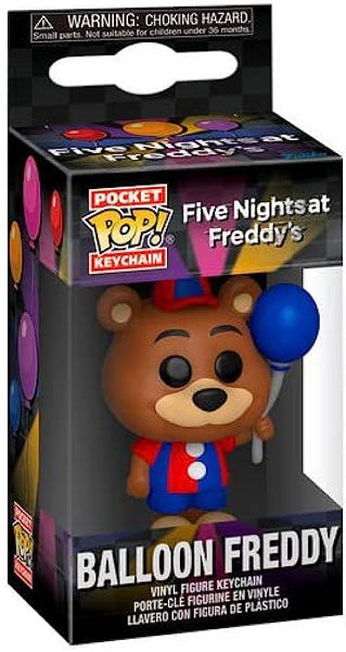 POP KEYCHAIN BALLOON FREDDY FIVE NIGHTS AT FREDDY'S SECURITY BREACH (usagé)