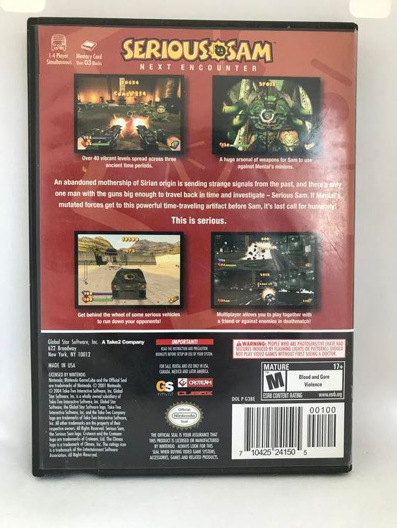 SERIOUS SAM NEXT ENCOUNTER (COMPLETE IN BOX) (usagé)