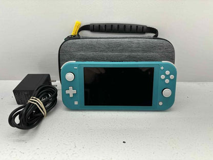 NINTENDO SWITCH LITE TURQUOISE + CASE + SD CARD 128 GB