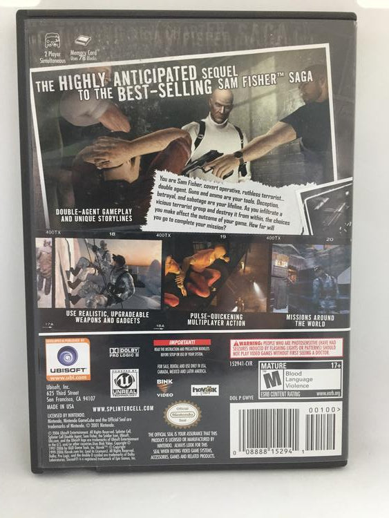 TOM CLANCY'S SPLINTER CELL DOUBLE AGENT (COMPLETE IN BOX) (usagé)