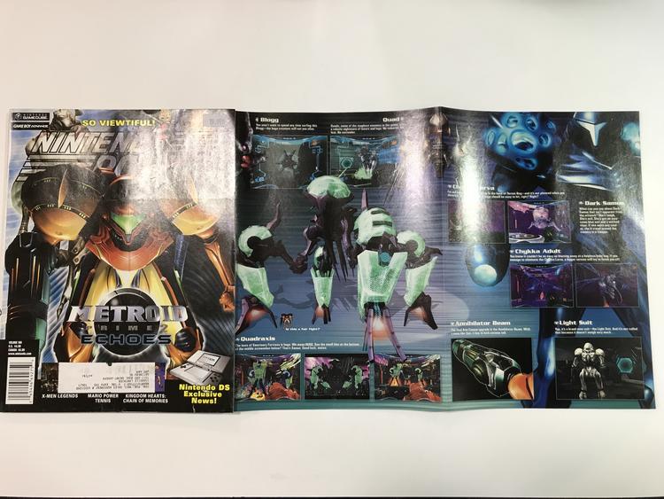 NINTENDO POWER GAMER MAGAZINE VOLUME 186 WITH POSTER - METROID PRIME ECHOES 2 (usagé)