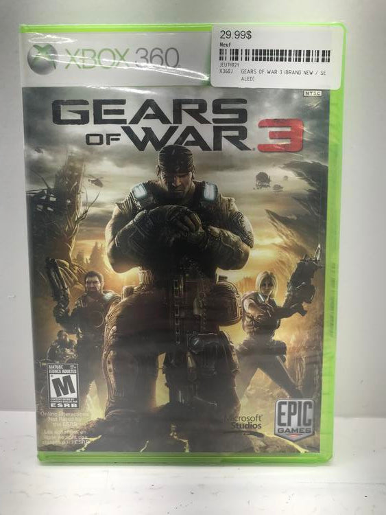 GEARS OF WAR 3 (BRAND NEW / SEALED) (usagé)