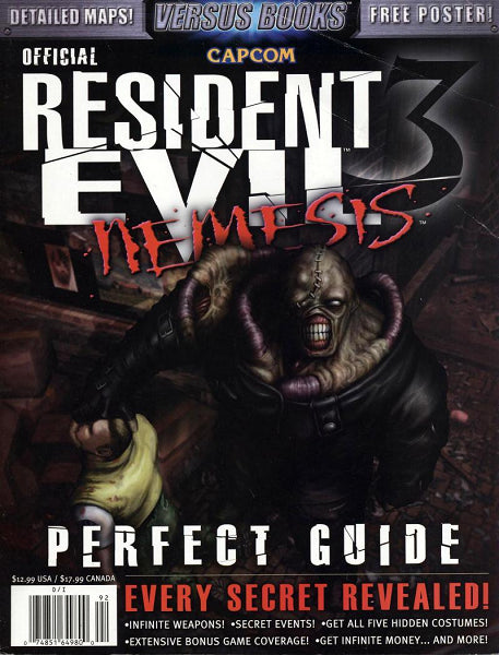 HINT BOOK RESIDENT EVIL 3 NEMESIS (NO POSTER)