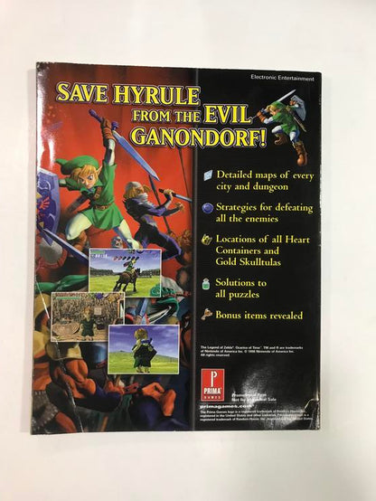 HINT BOOK THE LEGEND OF ZELDA OCARINA OF TIME GAMESTOP EXCLUSIVE (usagé)