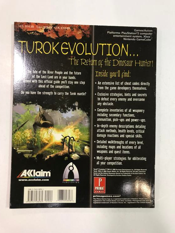 HINT BOOK TUROK EVOLUTION (usagé)
