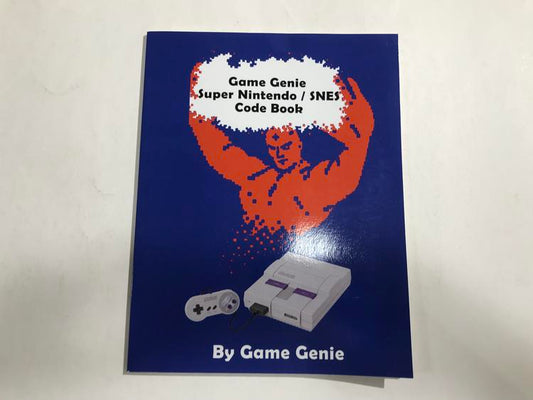 HINT BOOK GAME GENIE SUPER NINTENDO CODE BOOK (usagé)