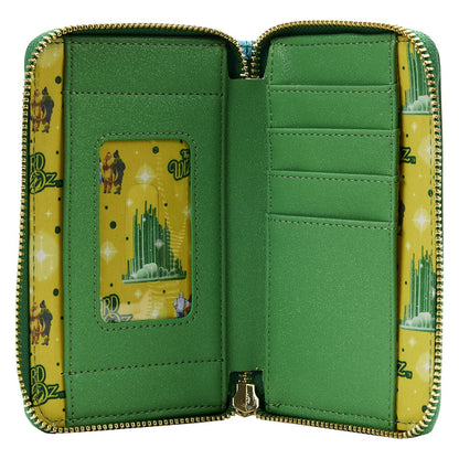 LOUNGEFLY WIZARD OF OZ EMERALD CITY WALLET (usagé)