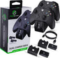 CHARGE DOCK STATION WITH BATTERY PACK BLACK (XBOX SERIES / XBOX ONE) (usagé)