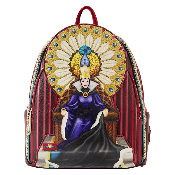 LOUNGEFLY DISNEY SNOW WHITE EVIL QUEEN THRONE BACKPACK (usagé)