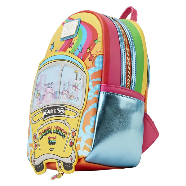 LOUNGEFLY BEATLES MAGIC MYSTERY TOUR BUS BACKPACK (usagé)