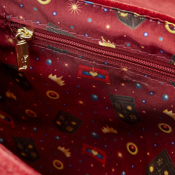 LOUNGEFLY DISNEY SNOW WHITE EVIL QUEEN THRONE CROSSBODY BAG (usagé)