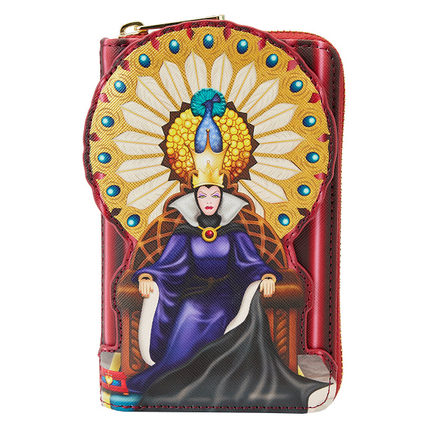 LOUNGEFLY DISNEY SNOW WHITE EVIL QUEEN THRONE WALLET (usagé)