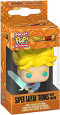 POP KEYCHAIN DRAGON BALL SUPER SUPER SAIYAN TRUNKS W/ SWORD (usagé)