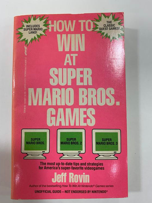 HINT BOOK HOW TO WIN AT SUPER MARIO BROS GAMES (usagé)