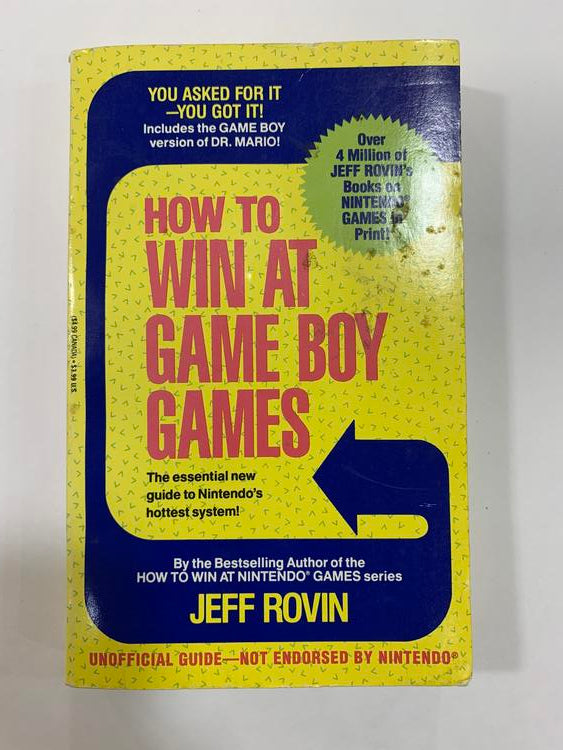 HINT BOOK HOW TO WIN AT GAME BOY GAMES (usagé)
