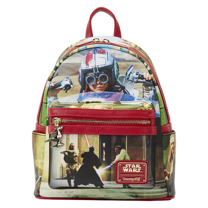 LOUNGEFLY STAR WARS PHANTOM MENACE BACKPACK (usagé)
