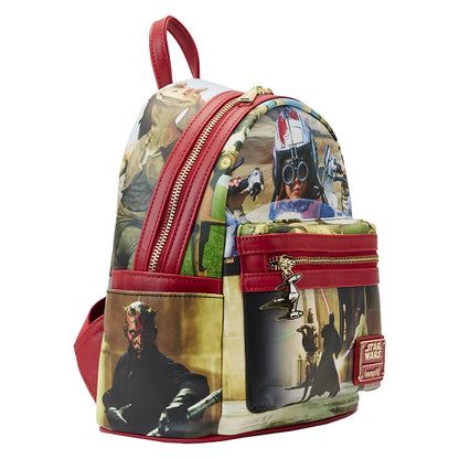 LOUNGEFLY STAR WARS PHANTOM MENACE BACKPACK (usagé)