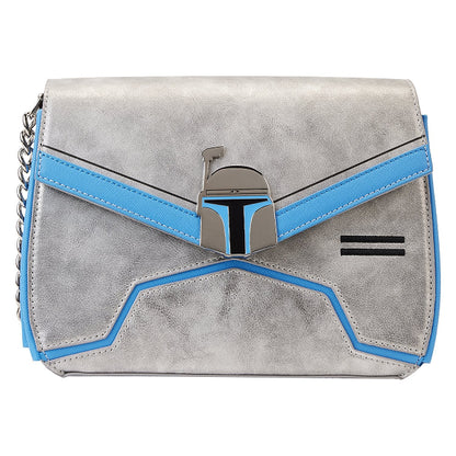 LOUNGEFLY STAR WARS JANGO FETT CROSSBODY BAG (usagé)