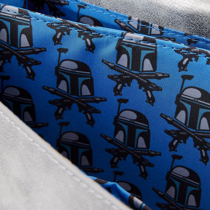 LOUNGEFLY STAR WARS JANGO FETT CROSSBODY BAG (usagé)