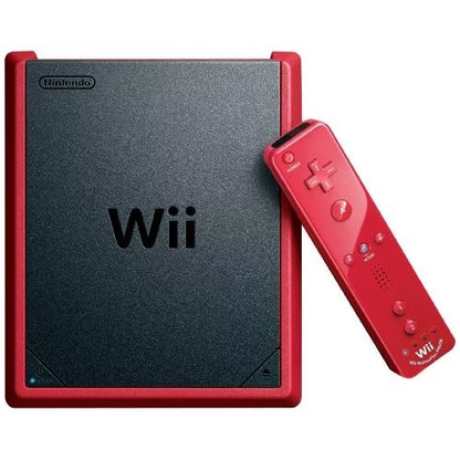 NINTENDO WII MINI RED + REMOTE WHITE + NUNCHUK